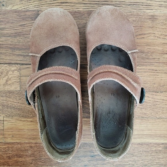 Dansko Women's Crepe Suede Leather Mary Jane Size 41 or 10.5 - Picture 2 of 10